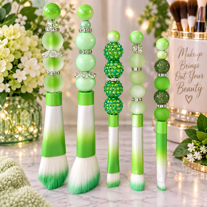 Beaded Makeup Brush Set